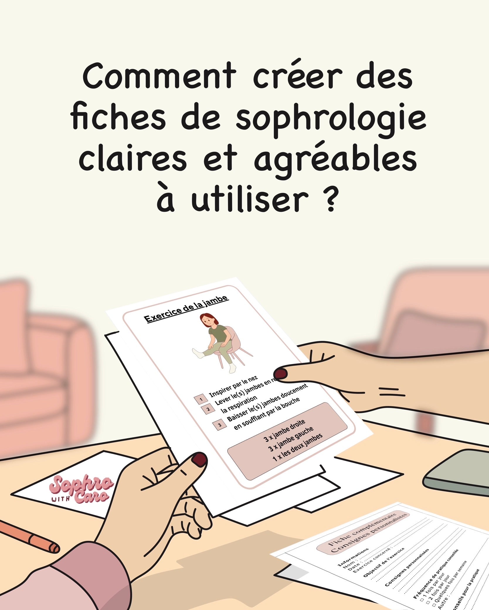 Comment créer des fiches de sophrologie claires et agréables à utiliser ?