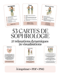 Jeu de cartes de sophrologie | Relaxations dynamiques & visualisations | PDF + PNG