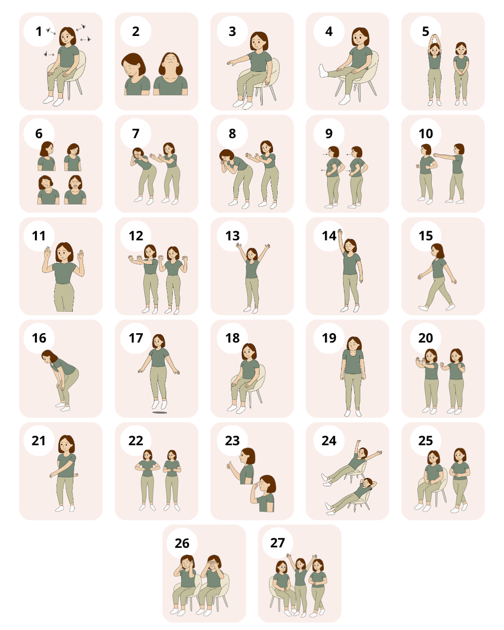 27 illustrations des relaxations dynamiques