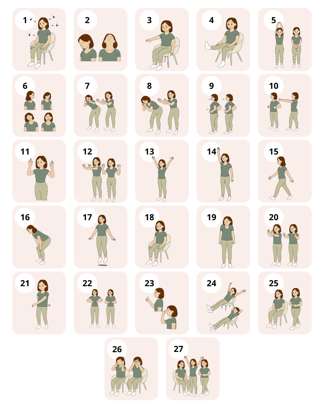 27 illustrations des relaxations dynamiques