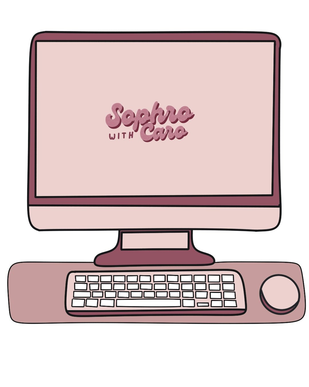 Illustration sophrowithcaro séance individuelle de sophrologie en visio