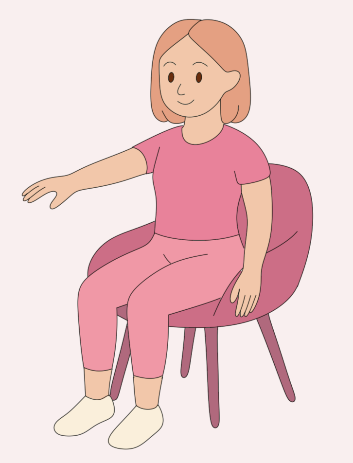Exercice du bras sophrologie Illustration sophrowithcaro concentration
